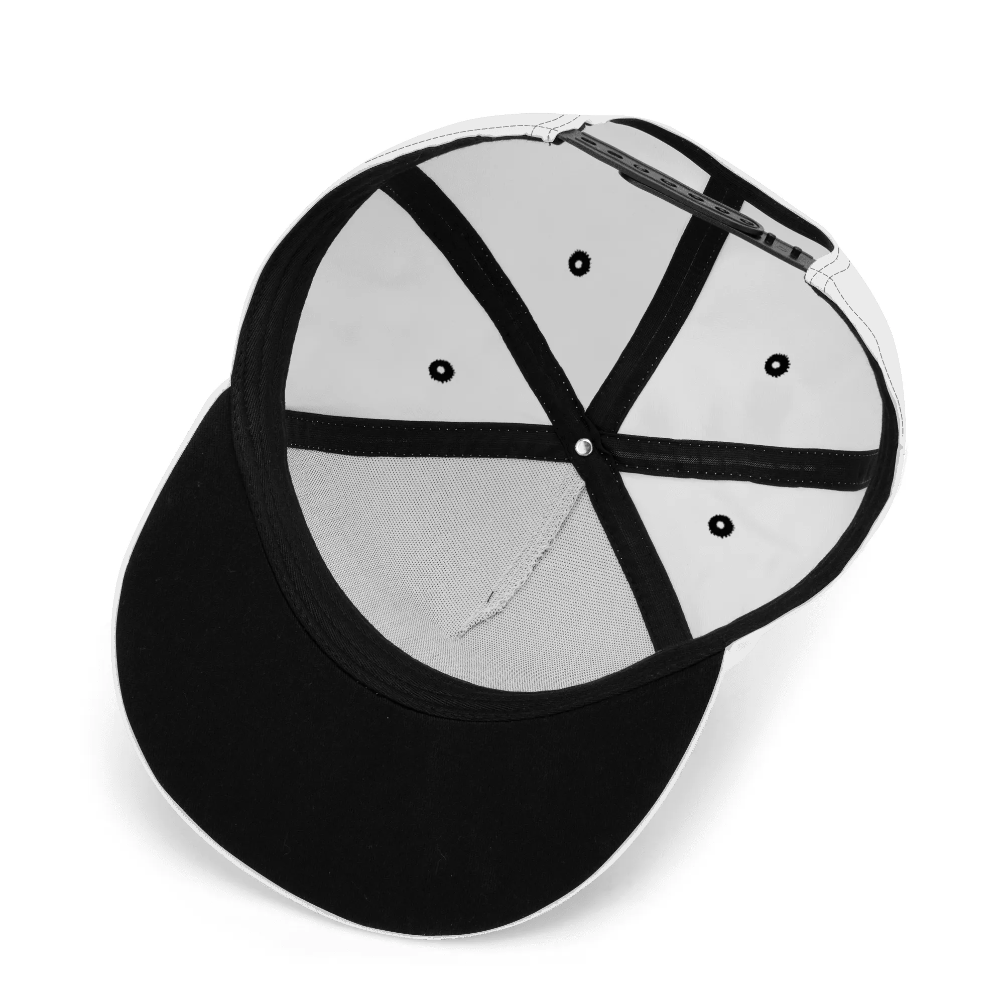 Black Skulls Pattern Classic Snapback Hat