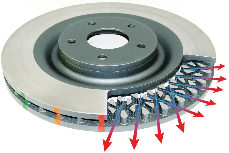 DBA 09  Nissan GTR R-35 Front Drilled & Slotted 5000 Series Brembo Only Replacement Disc (No hardwar