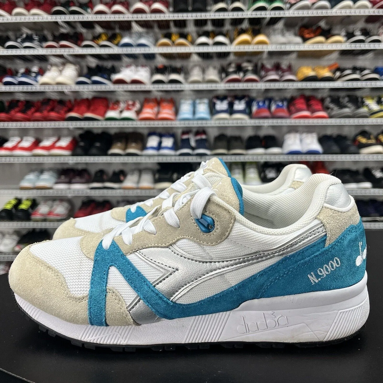 Diadora N9000 Spark Blue White Tan 174829-C7944 Men's Size US 9.5