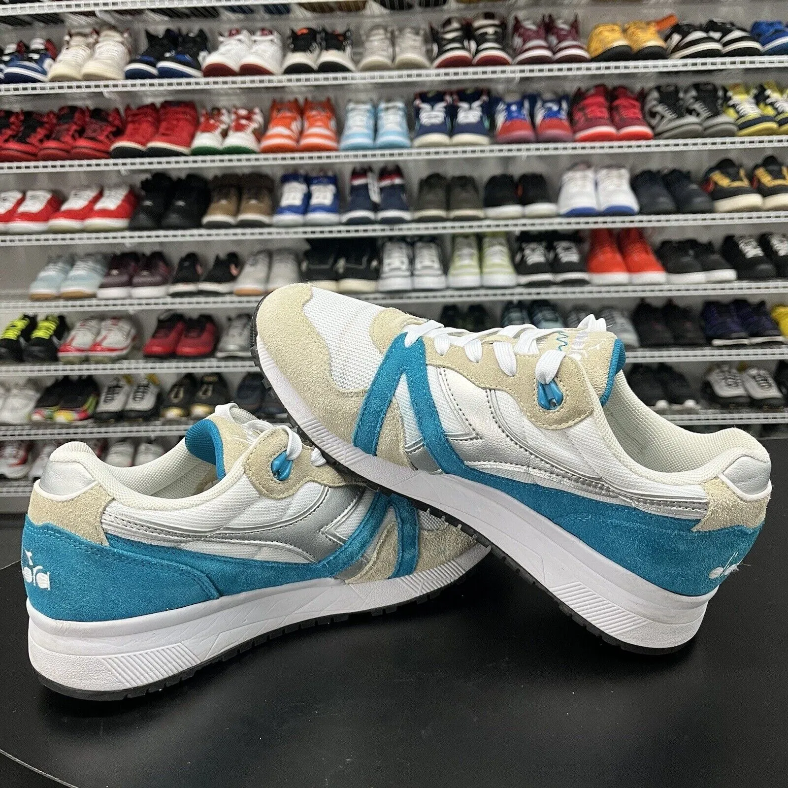 Diadora N9000 Spark Blue White Tan 174829-C7944 Men's Size US 9.5