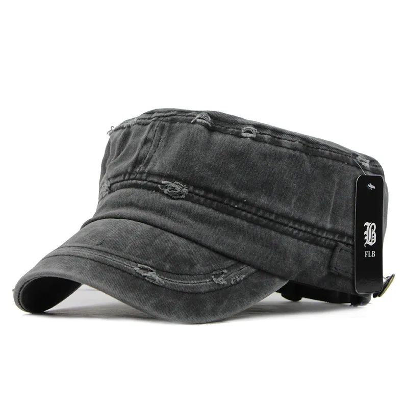Distressed Vintage Military Cap