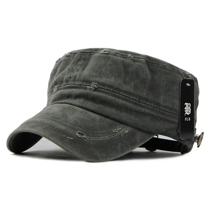 Distressed Vintage Military Cap