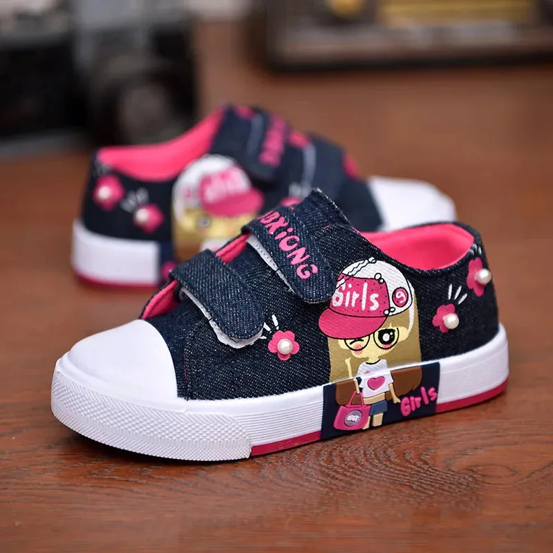 Fashion Canvas Cartoon Breathable Sneakers