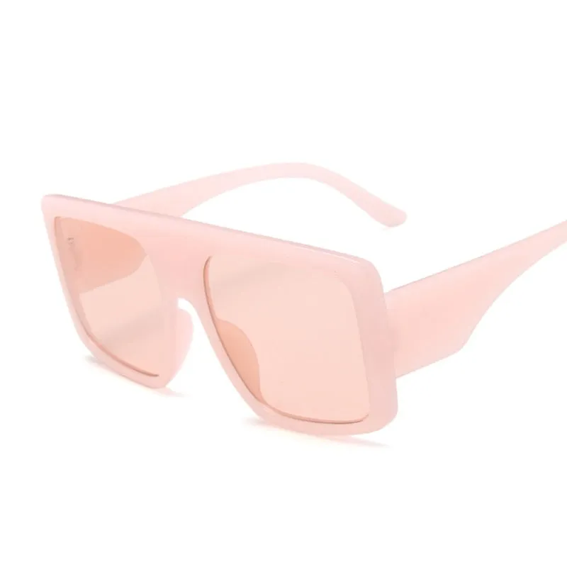 Fashion Square Sunglasses, Oversized Big Frame Designer Gradient Shades