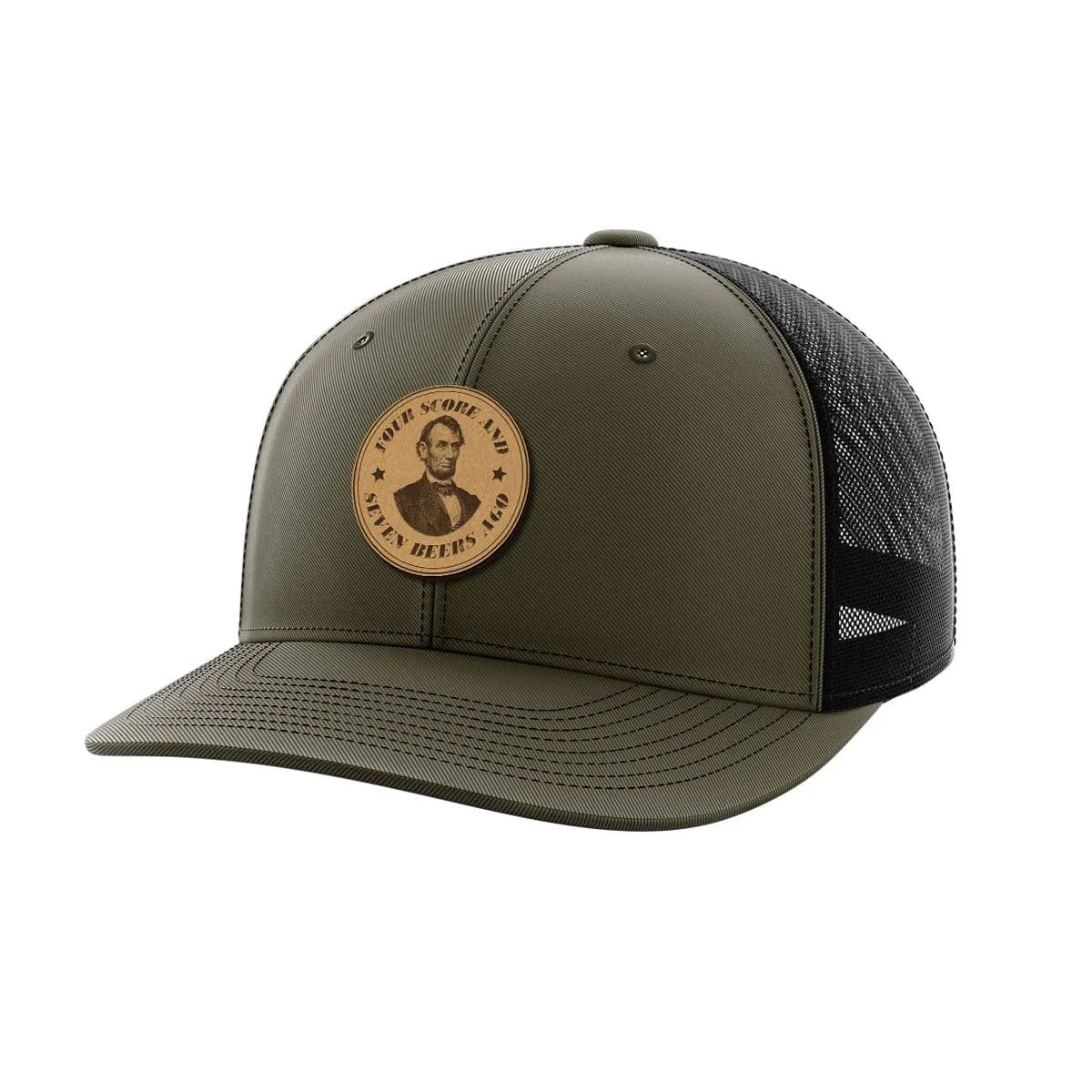 Four Score Leather Patch Hat