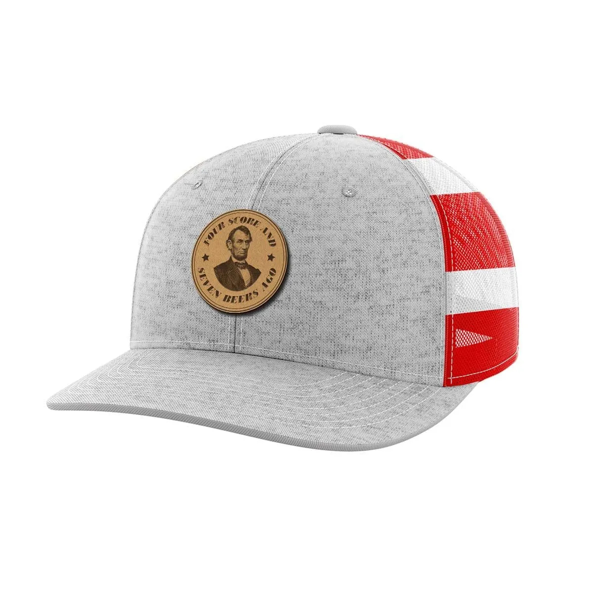 Four Score Leather Patch Hat