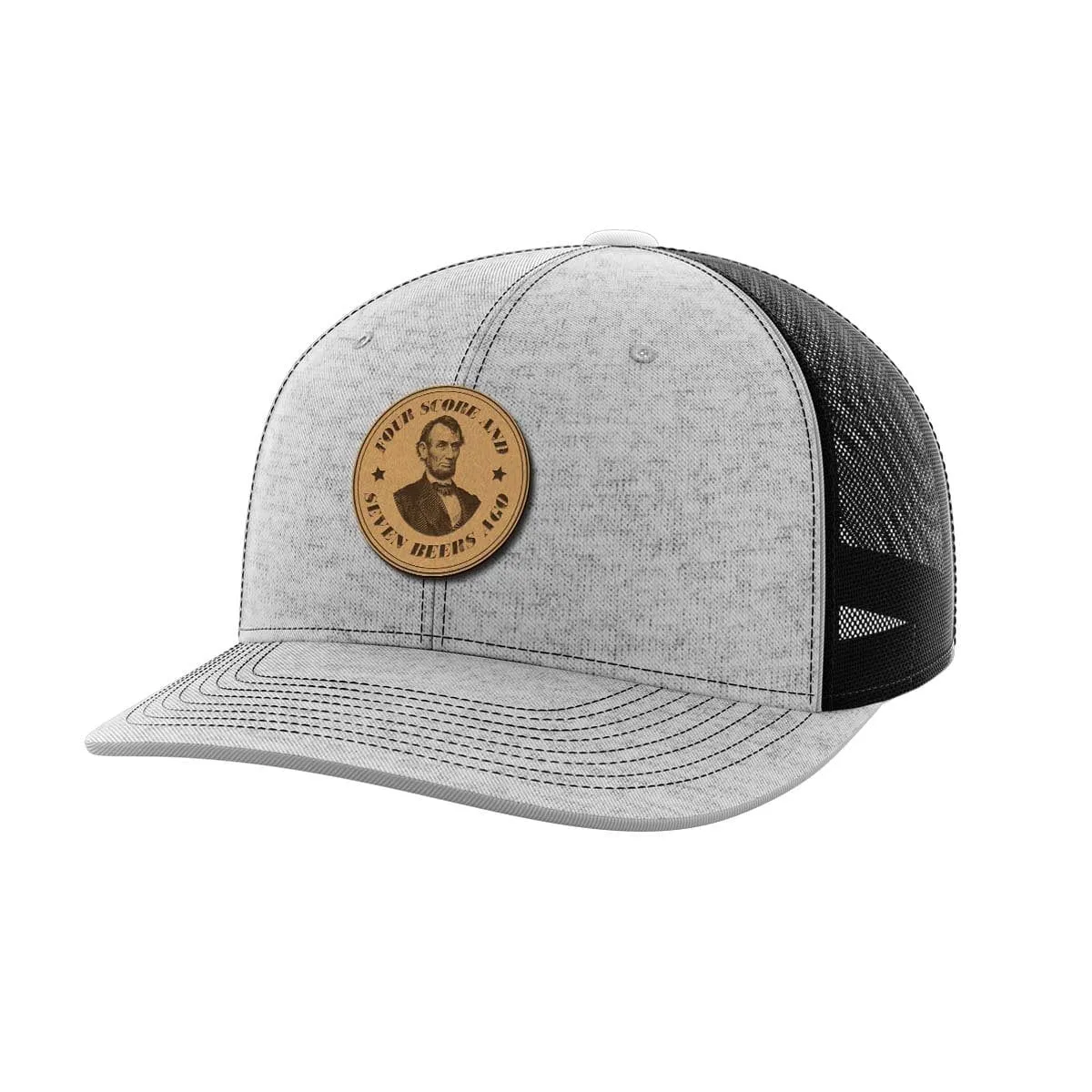 Four Score Leather Patch Hat