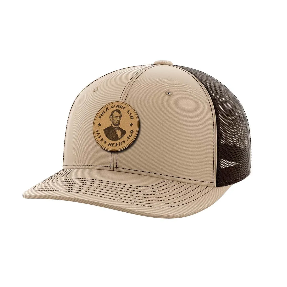 Four Score Leather Patch Hat
