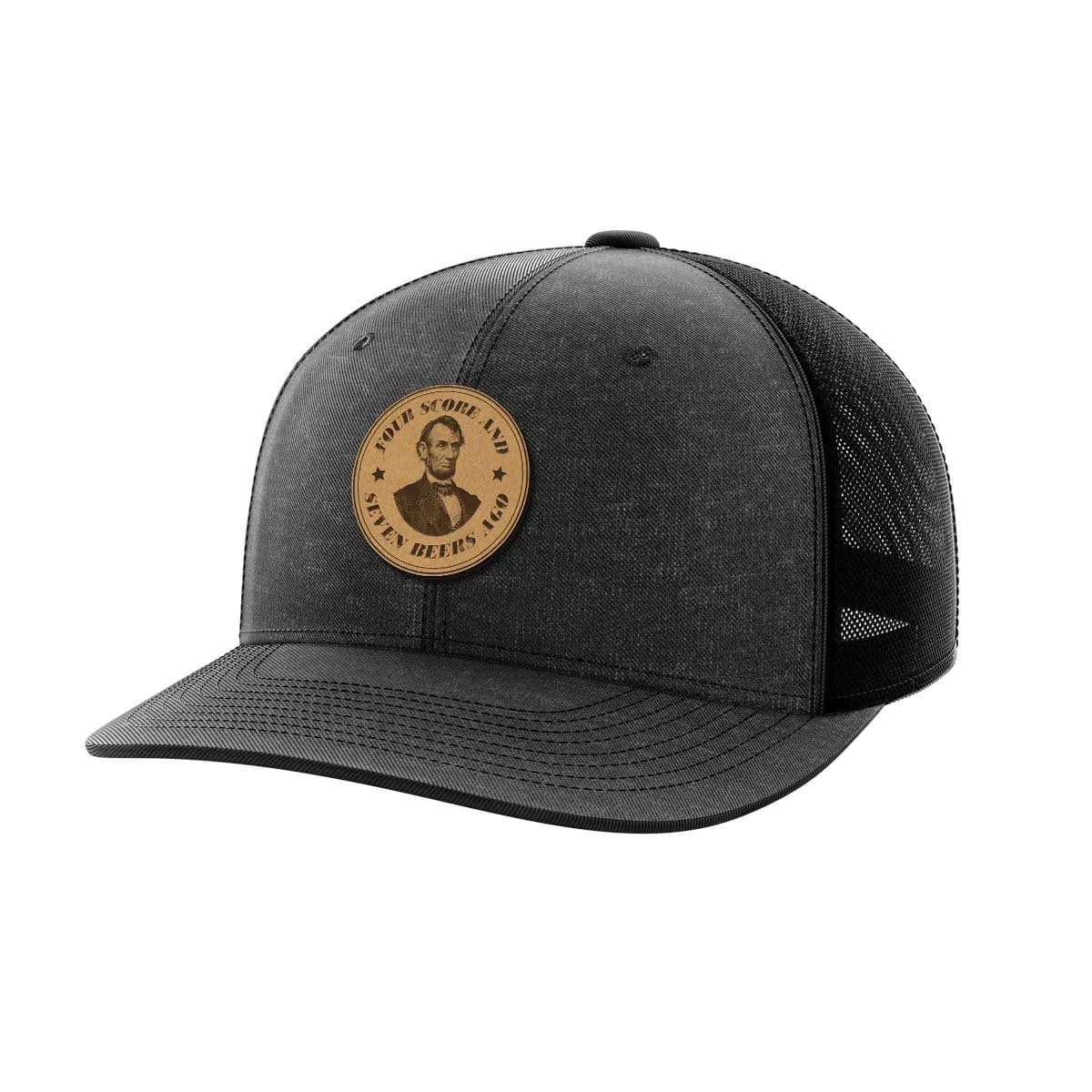 Four Score Leather Patch Hat
