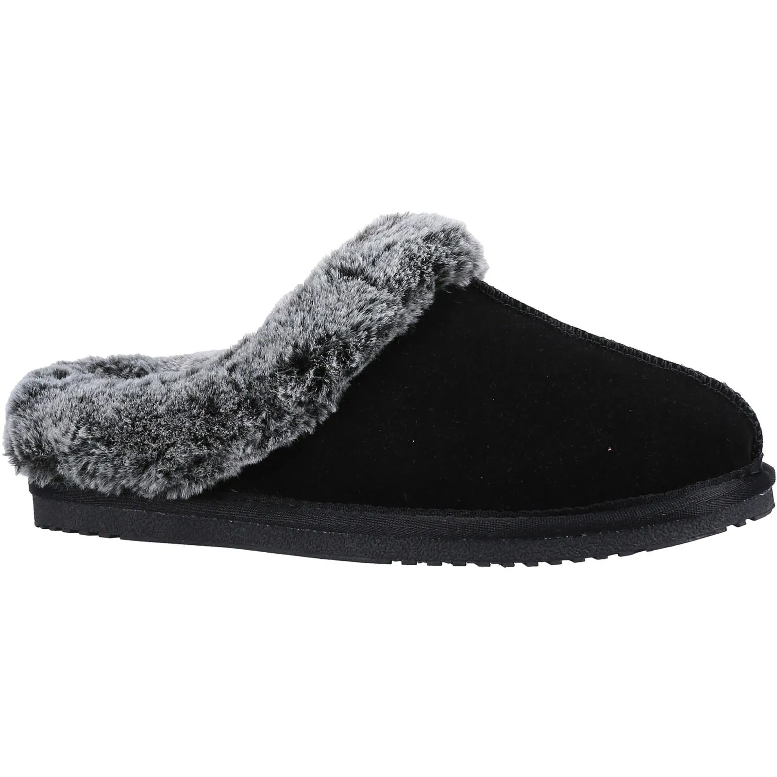 Hush Puppies Amara Suede Women's Black Slippers