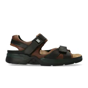 Mephisto Shark Active Sandal (Men) - Dark Brown/Black Waxy