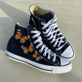 Orange Butterfly Chucks