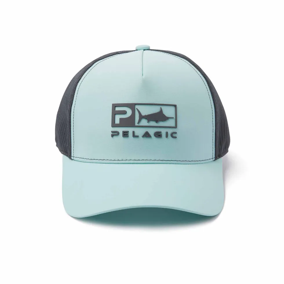 Pelagic Echo icon Performance Trucker Turquoise