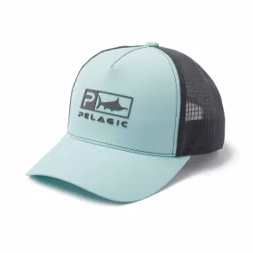Pelagic Echo icon Performance Trucker Turquoise