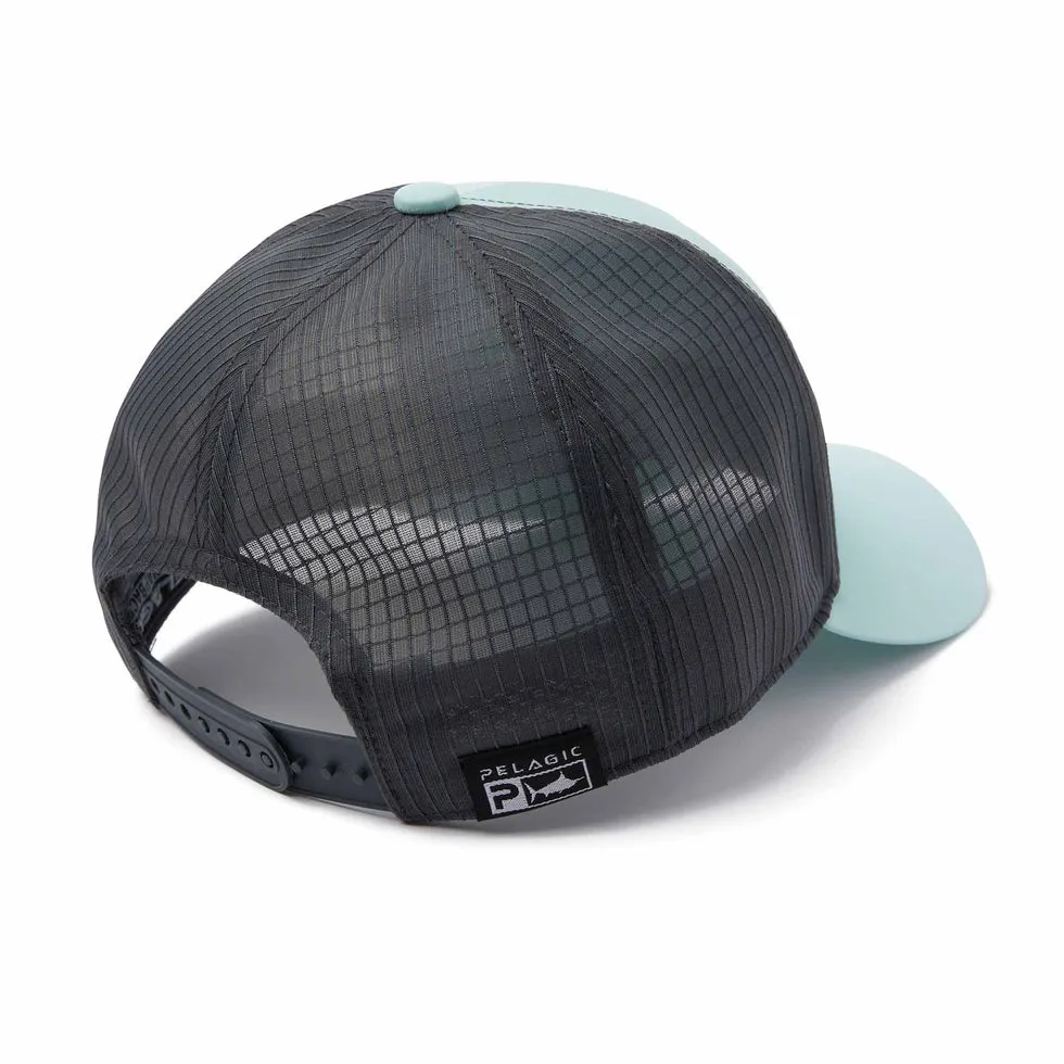 Pelagic Echo icon Performance Trucker Turquoise