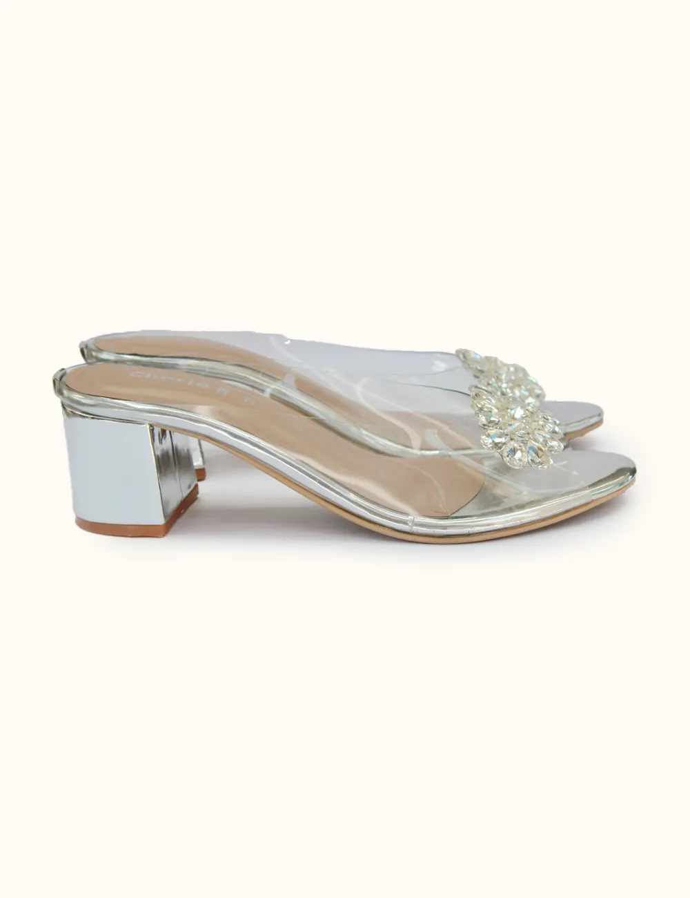 Sliver | Fancy Heel Slippers for Women