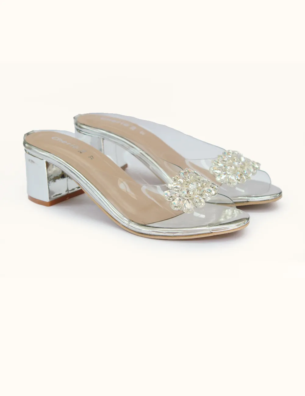 Sliver | Fancy Heel Slippers for Women