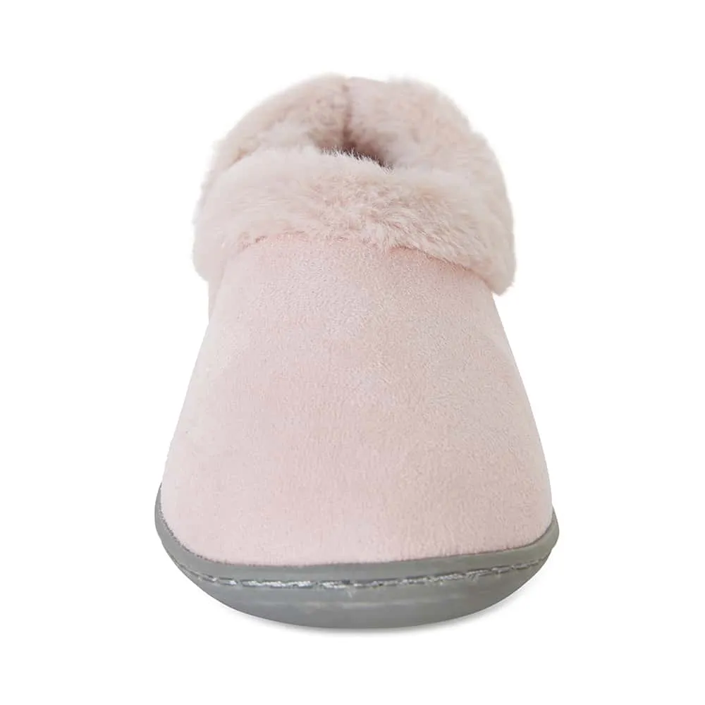 Sundae Slipper in Pale Pink Fabric