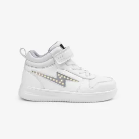 Unisex White With Lights Hi-Top Sneakers Napa