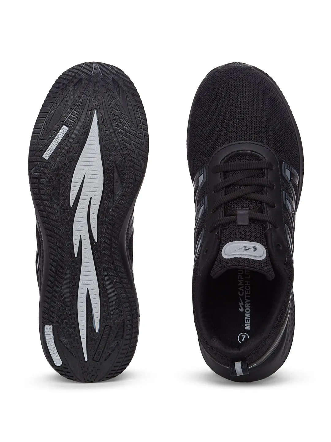 WENDIGO Black Men's Running Shoes